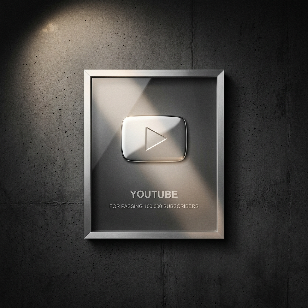 Silver Play Button · 100,000